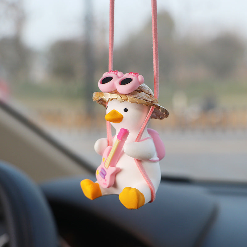 Wholesale Swing Duck Car Mounted Fragrance Expanding Stones Pendants